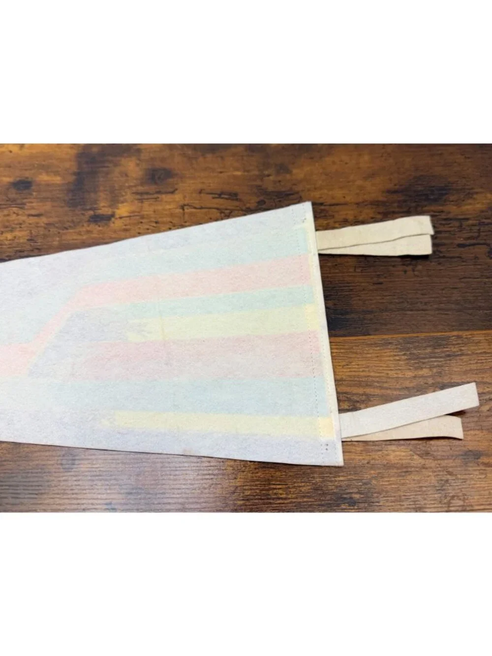 Vintage Hollywood Park Felt Pennant With Rainbow Horse Racing Design